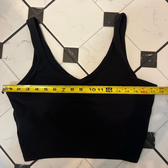 Lululemon Align Tank *Gathered-Front Black Size 12 - Picture 6 of 7